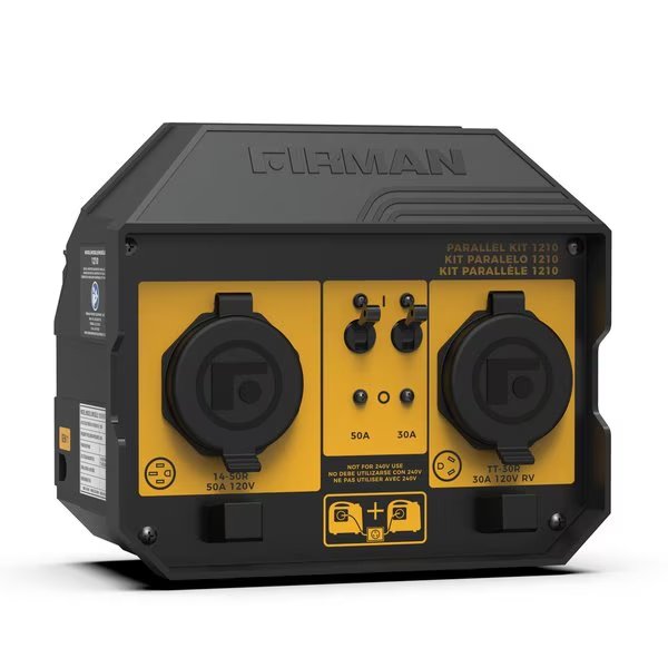 Portable Generator Parallel Kit, 6,000 W Rated, 120V AC, 50 A/30 A A, Firman, Mfr#: 1210